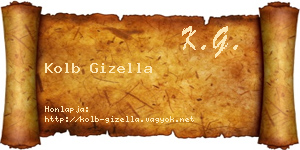 Kolb Gizella névjegykártya